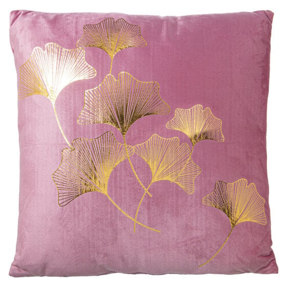 Cushion Alexandra House Living Pink Golden Textile 45 x 45 cm