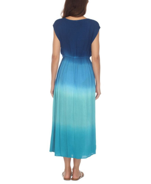 Women's Ombré Tie-Waist Maxi Dress Cover-Up