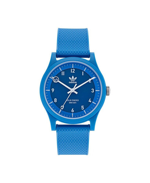 Unisex Solar Project One Blue Resin Strap Watch 39mm