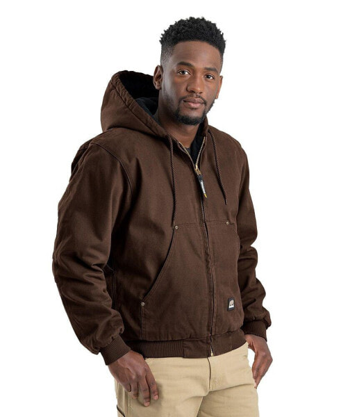 Tall Heartland Washed Duck Hooded Work Jacket