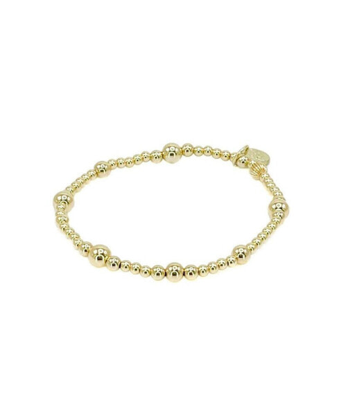 Non-Tarnishing Gold filled, 3mm, 4mm, 5mm, & 6mm Gold Ball Stretch Bracelet