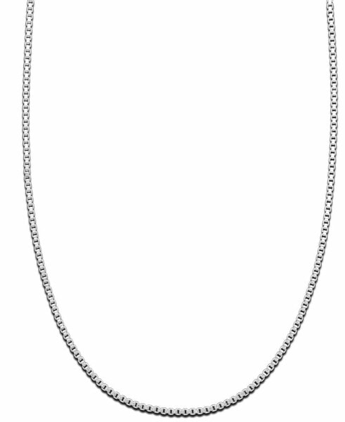 Giani Bernini box Link 16" Chain Necklace in Sterling Silver, Created for Macy's