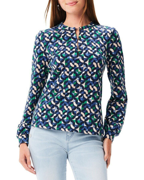 Nic+Zoe Petite Geo Waves Top Women's Pm