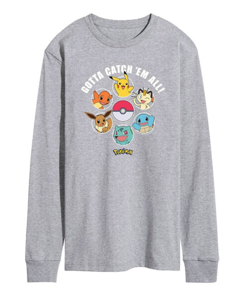 Men's Pokemon Gotta Catch 'Em Long Sleeve T-shirt