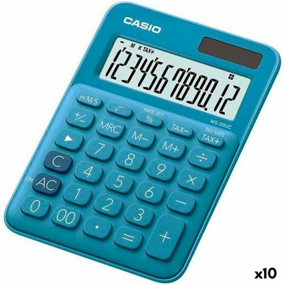 Калькулятор настольный CASIO MS-20UC синий 10 штук