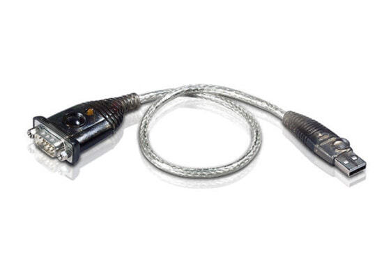 Разъем USB Type-A ATEN UC232A - Silver - RS-232 - Male - Male