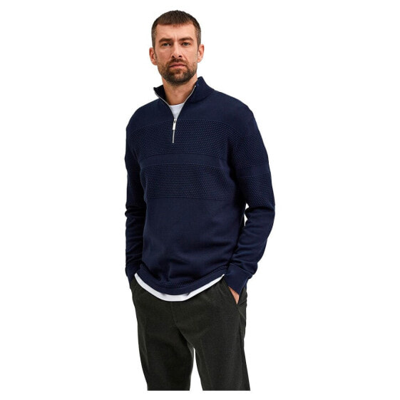 SELECTED Maine Half Zip Sweater