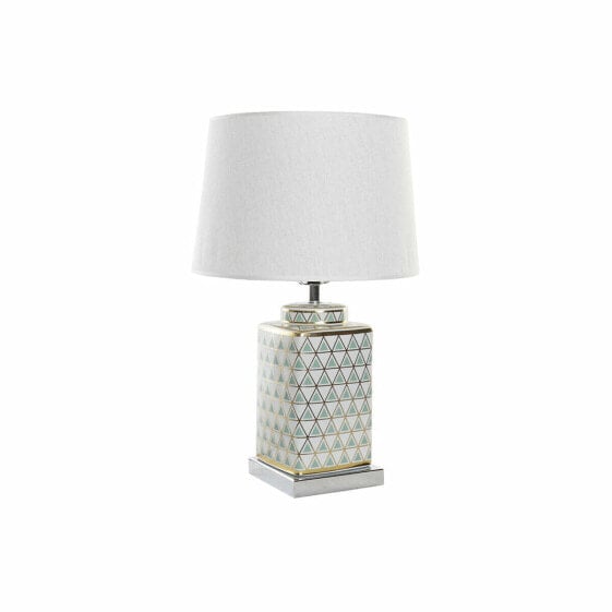 Desk lamp DKD Home Decor Mosaic Porcelain Golden Polyester Mint 220 V 60 W (35 x 35 x 57 cm)