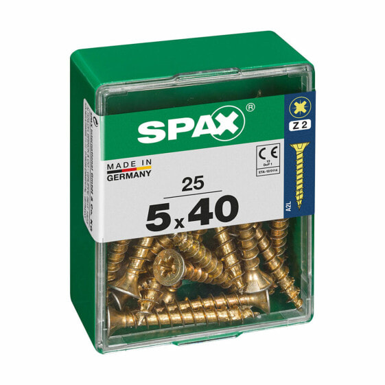 Коробка с винтами SPAX Шуруп Плоская головка (5 x 40 мм) (5,0 x 40 мм)