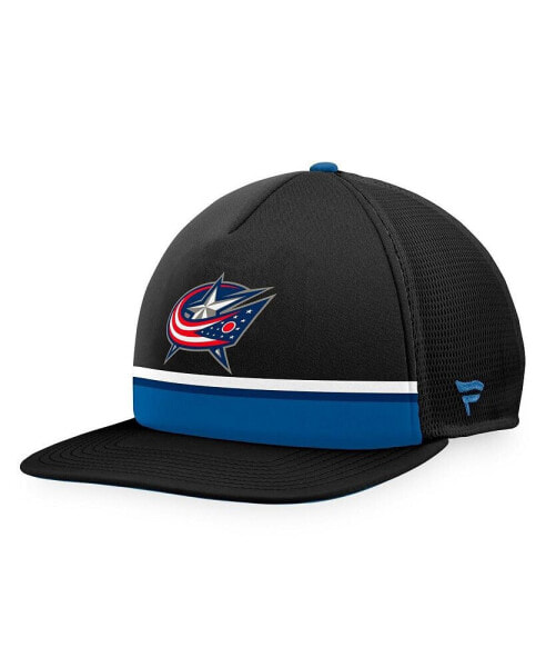 Men's Black Columbus Blue Jackets Special Edition Trucker Adjustable Hat