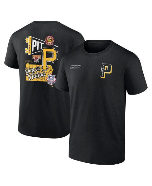 Men's Black Pittsburgh Pirates Split Zone T-Shirt