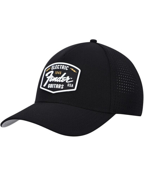 Men's Black Fender Super Tech Valin Trucker Snapback Hat