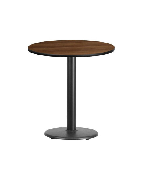 24" Round Laminate Table Top With 18" Round Table Height Base