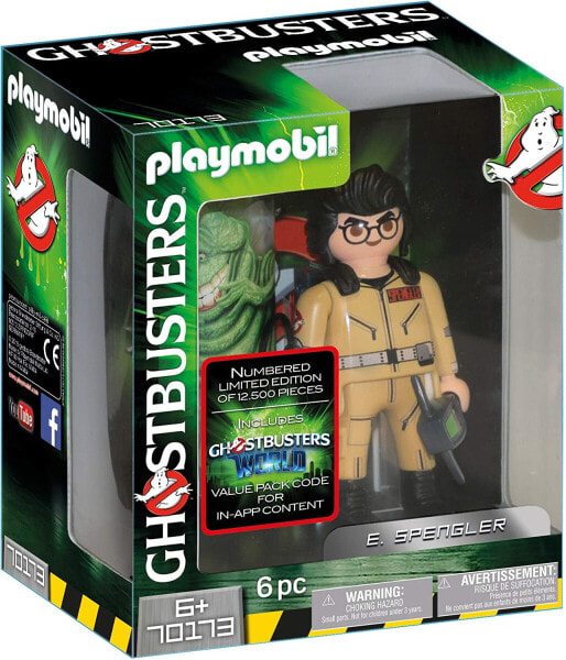 PLAYMOBIL Ghostbusters 70173 Sammlerfigur E. Spengler, Ab 6 Jahren