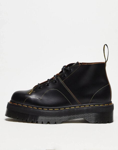 Ботинки Dr Martens Черные на 5 люверсов Church Quad