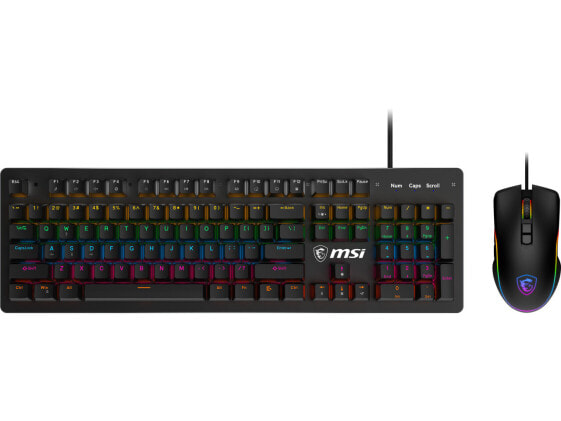 MSI FORGE GK300 COMBO - BLUE SWITCHES Gaming Keyboard & Gaming Mouse, Anti-Ghost