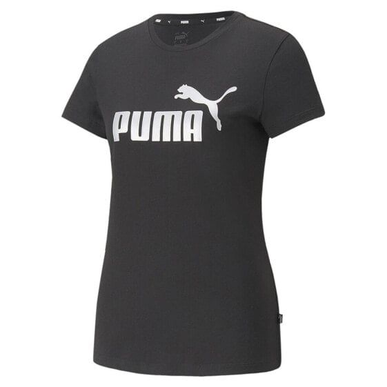 Футболка PUMA Ess+ с металлическим логотипом на короткий рукав