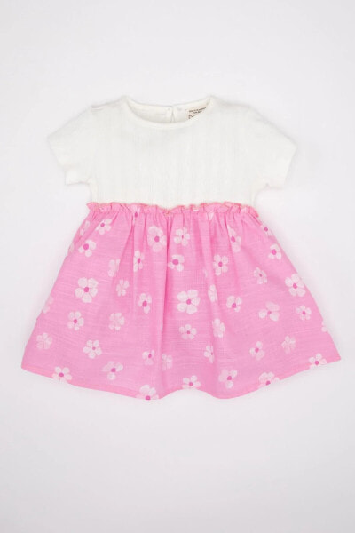 Платье для малышей defacto Короткое платье с цветочным узором C2194A524SM