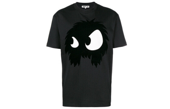 McQ Alexander McQueen 小怪兽眼睛印花棉质圆领短袖T恤 男款 黑色 / Футболка McQ Alexander McQueen T 520 291571-RKH52-1068