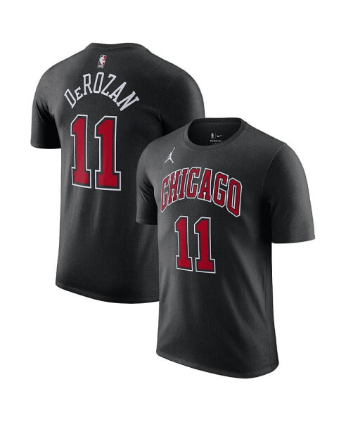 Men's DeMar DeRozan Black Chicago Bulls 2022/23 Statement Edition Name and Number T-shirt