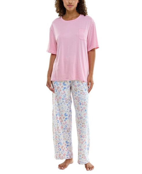 Women's Round-Neck Dolman-Sleeve Pajama Shirt