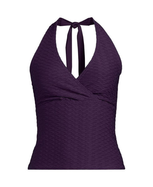 Women's Texture Halter Tankini Swimsuit Top