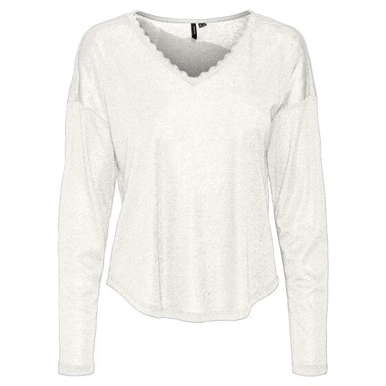 VERO MODA Lidy Long Sleeve V Neck T-Shirt