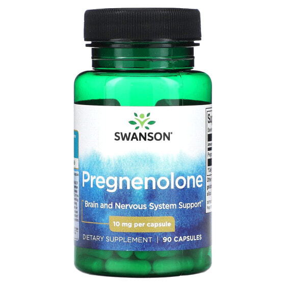 Pregnenolone, 10 mg, 90 Capsules