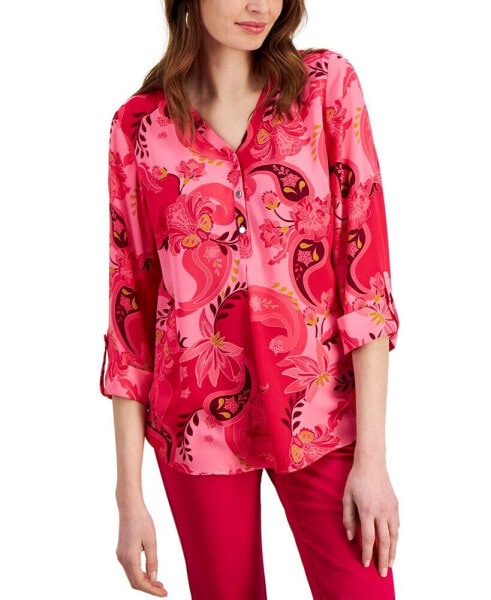 Petite Glamorous Garden Utility Top, Created for Macy's