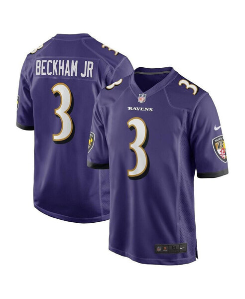 Men's Odell Beckham Jr. Purple Baltimore Ravens Game Jersey