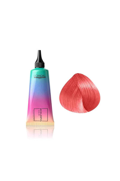 Colorful Hair Sunset Coral Orange Defined Semi Permament Ammonia Free Hair Color Cream 90ml