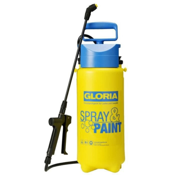 GLORIA Gloria Handsprhgert - Spray & Paint Modell 5 L - 3 Stangen - Ventil und Flachstrahldse - Viton-Dichtungen