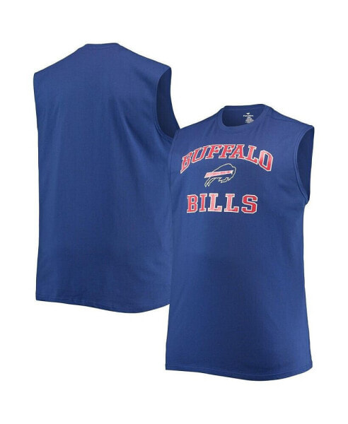 Men's Royal Buffalo Bills Big and Tall Muscle Tank Top