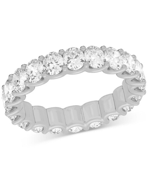Diamond Oval-Cut Eternity Band (3 ct. t.w.) in Platinum or 14k Gold