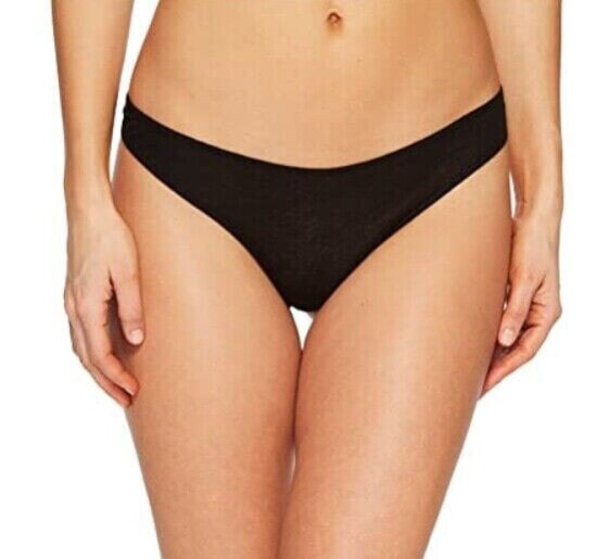 Skin Women's 247493 Black Solid Thong Underwear Size XS