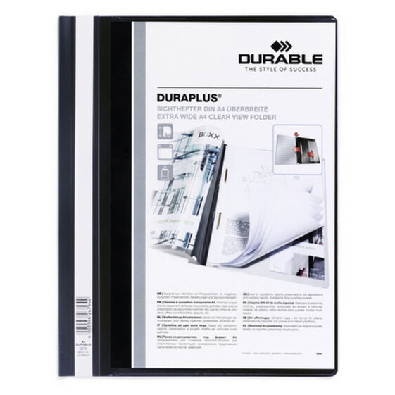 Портфель Durable Duraplus Чёрный Прозрачный A4 25 Предметы