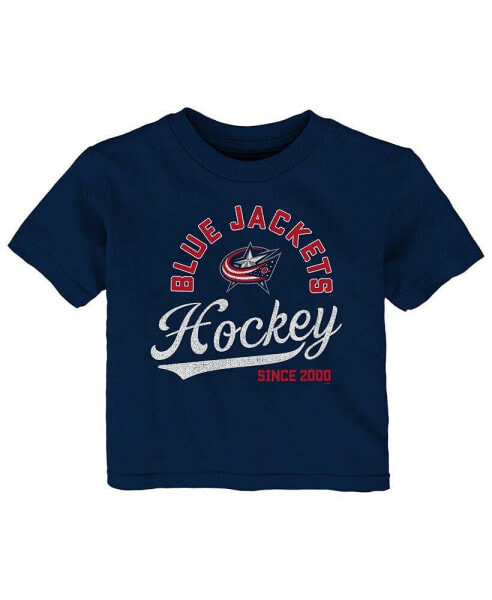 Infant Boys and Girls Navy Columbus Blue Jackets Take The Lead T-shirt