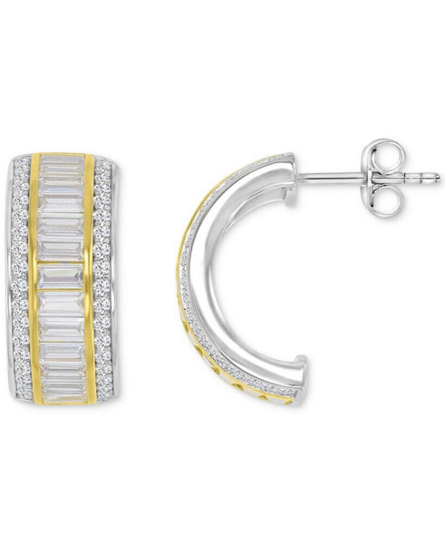 Серьги Macy's Cubic Zirconia Half Hoop