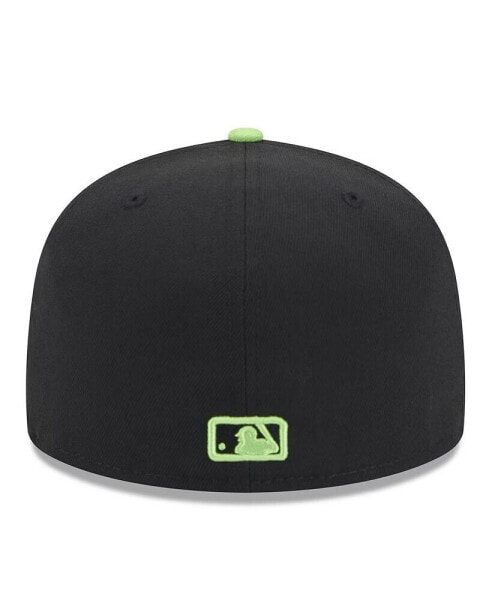 Men's Black Tampa Bay Rays 2024 City Connect 59FIFTY Fitted Hat