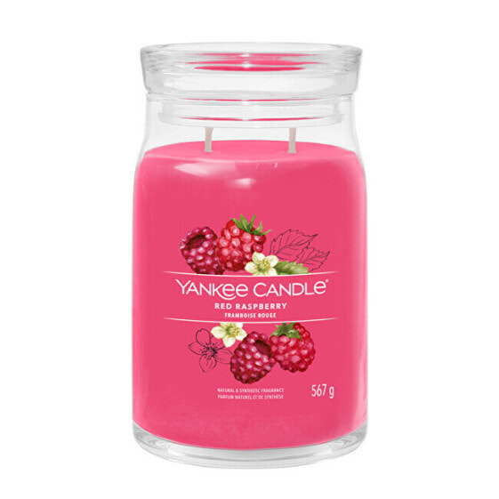 Aromatic candle Signature large glass Red Raspberry 567 g