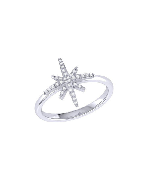 North Star Design Sterling Silver Diamond Women Ring