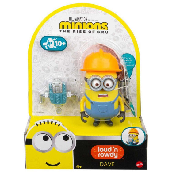 Фигурка Minions Loud N Rowdy Dave Talking Action Minions (Миньоны: Громкий и Непоседливый Дэйв Говорящая Фигурка)