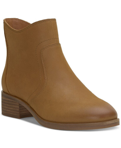 Women's Pattrik Stacked-Heel Ankle Booties