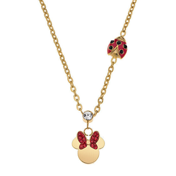 Колье Disney Minnie Mouse Gold Plated Necklace.