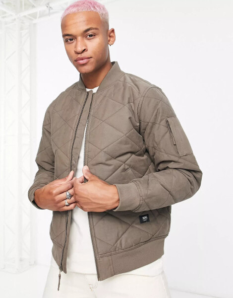 Vans trusell bomber jacket in brown