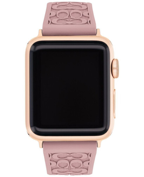 Ремешок для часов Coach розовый из резины для Apple® Watch 38/40/41мм