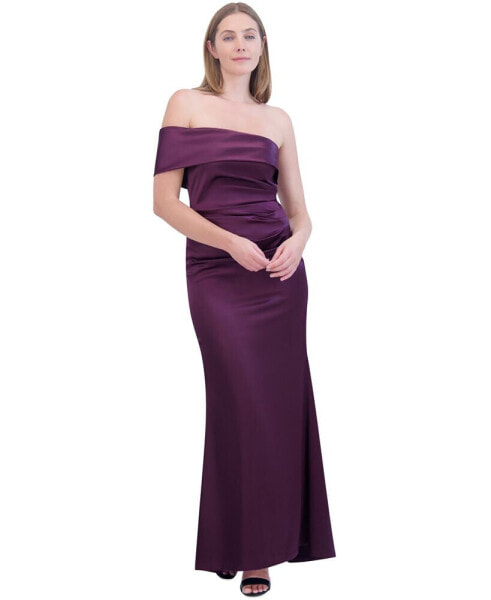 Women's Asymmetric Off-The-Shoulder Gown