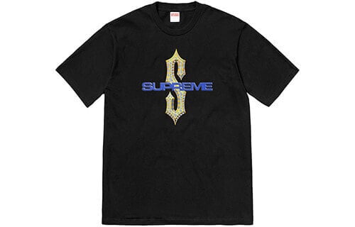 Supreme SS18 Diamonds Tee Black T SUP-SS18-0087