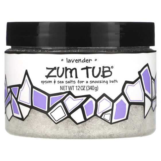 Zum Tub, Epsom & Sea Salts, Lavender, 12 oz (340 g)