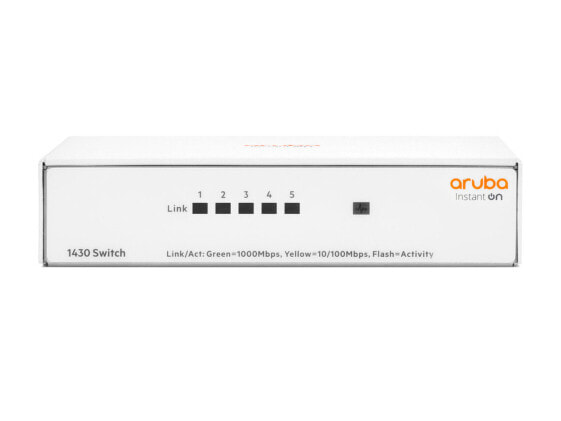 HPE Networking Instant On 1430 5-Port Gb Unmanaged Switch | 5X 1G Ports | Fanles